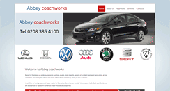 Desktop Screenshot of abbeycoachworks.biz